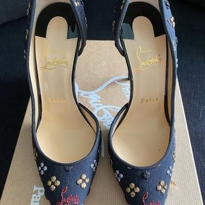 Christian Louboutin  size 36 never worn .  Comes with box dust bag